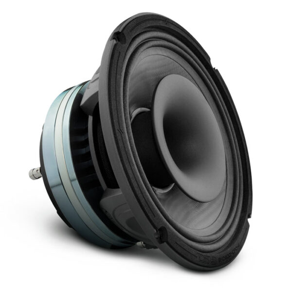 8" Neodymium Coaxial Hybrid Mid-Bass Water resistant Carbon Fiber Cone Loudspeaker with Built-in Driver 400 Watts Rms 4-Ohm